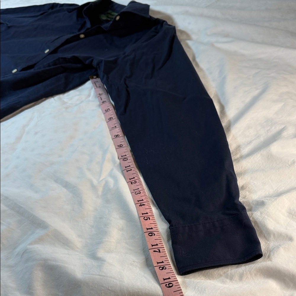 Women’s Navy Blue Button Down Shirt - Picture 6 of 7